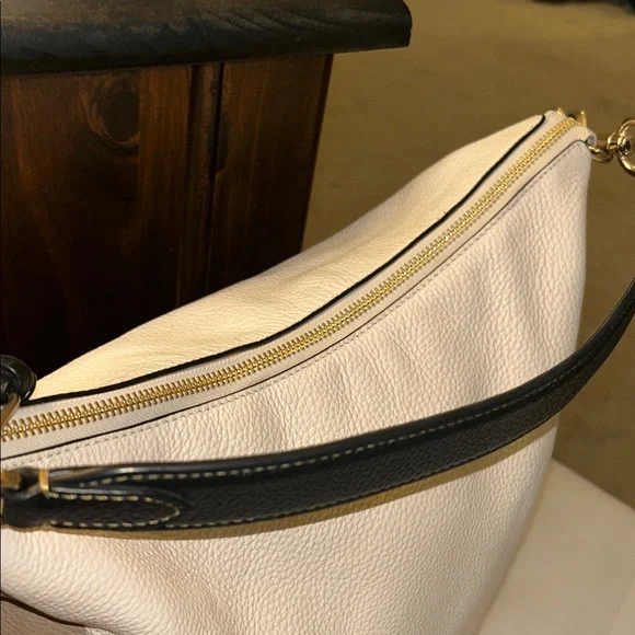 COACH Penny Shoulder Bag Chalk Multi Colorblock Refined Pebble Leather. - Picture 5 of 16